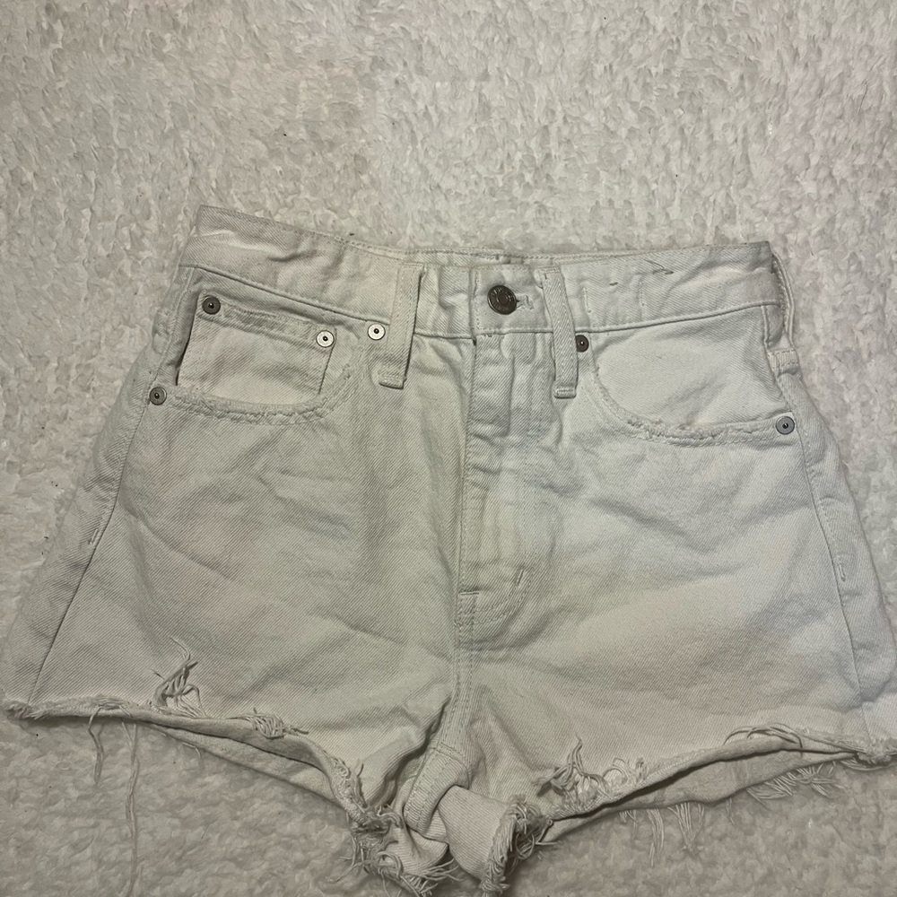 Madewell Off-White Jean Shorts